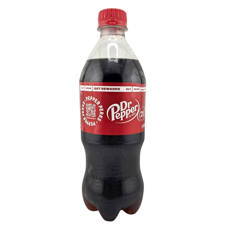 Dr Pepper soda bottle, 20 oz — Korner Market